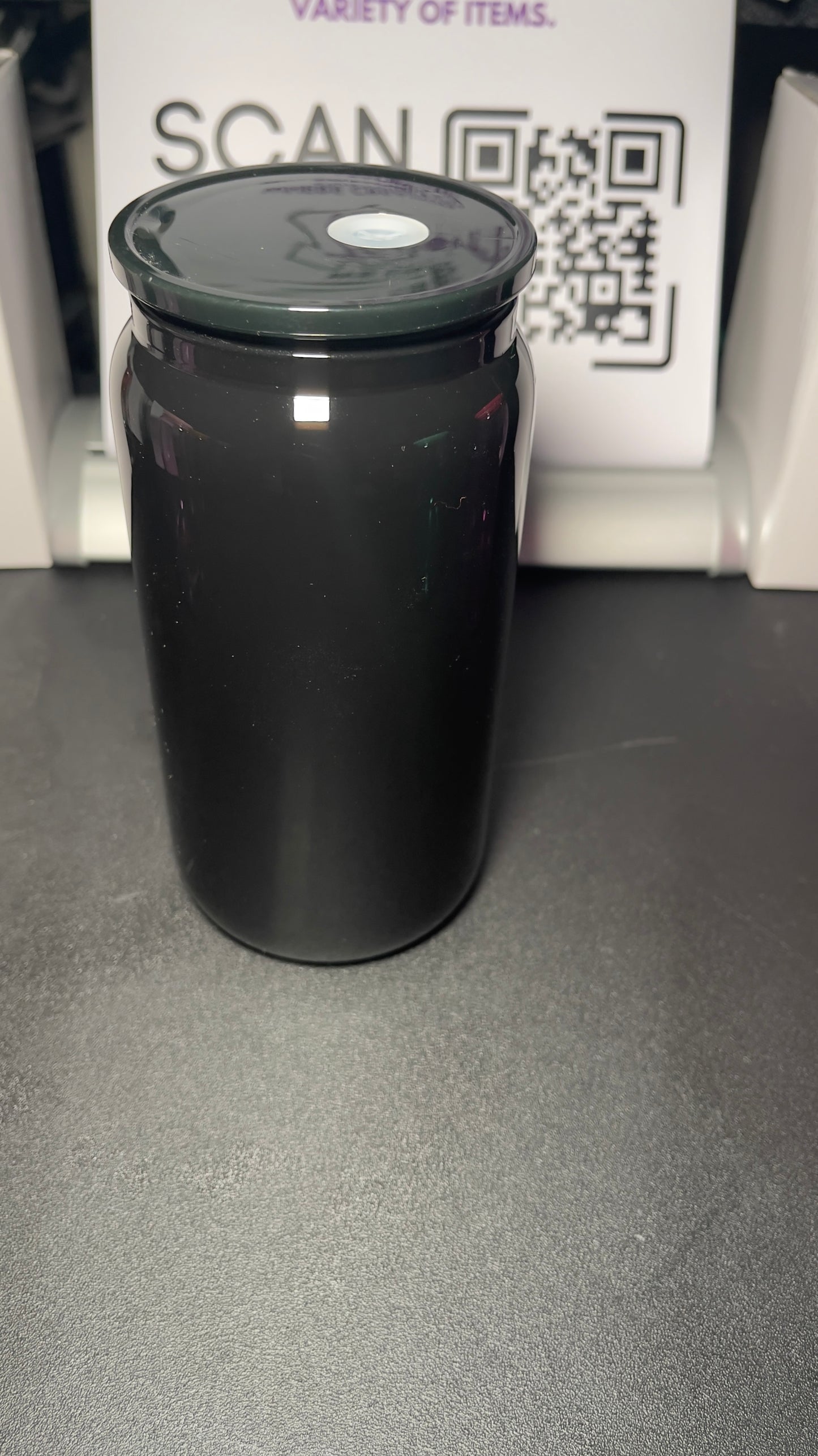 Blank black libby glass cup