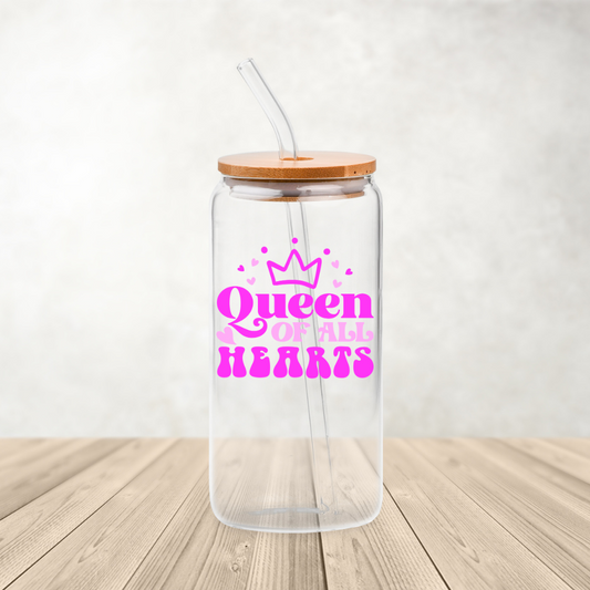 Queen of the heart uv dtf decal
