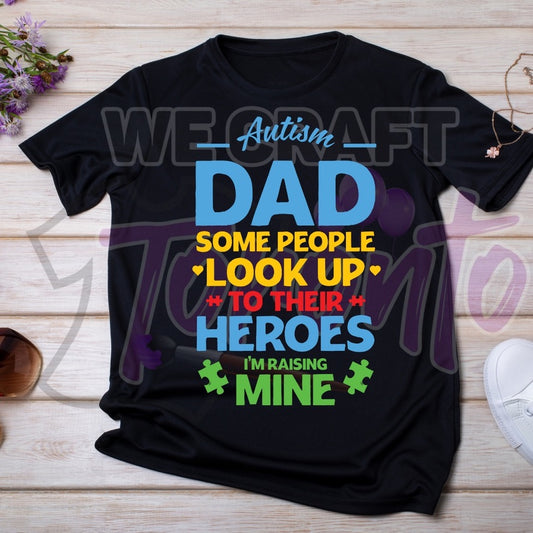 Autism Dad DTF transfer (IRON ON TRANSFER SHEET ONLY)
