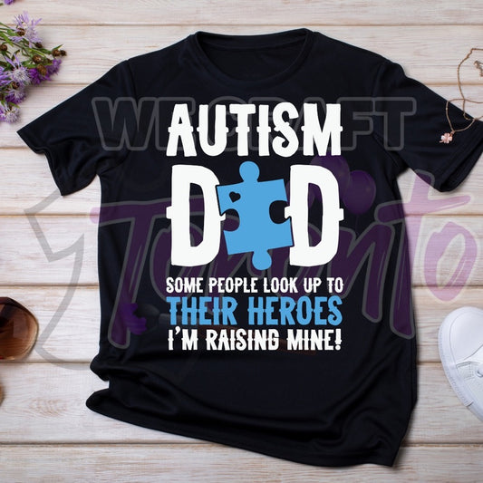 Autism Dad DTF transfer (IRON ON TRANSFER SHEET ONLY)