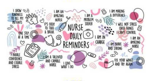 Nurse daily reminders uv dtf transfer