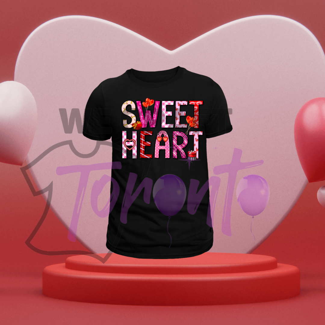 Sweet heart DTF transfer (IRON ON TRANSFER SHEET ONLY)