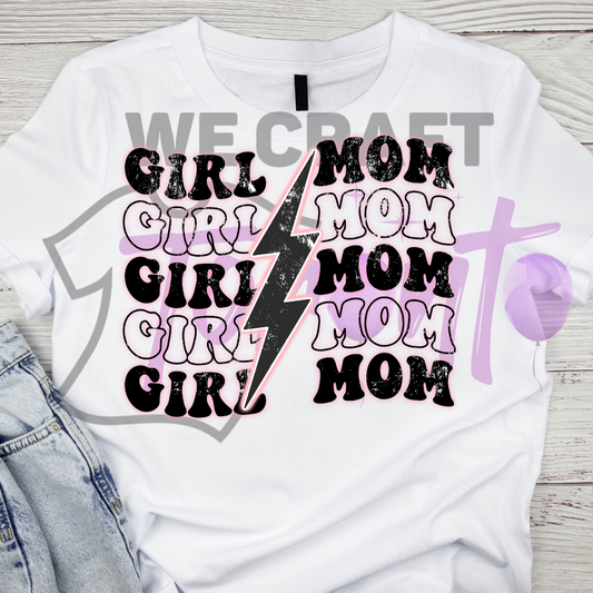 Girl mom  DFT TRANSFER (IRON ON TRANSFER SHEET ONLY)