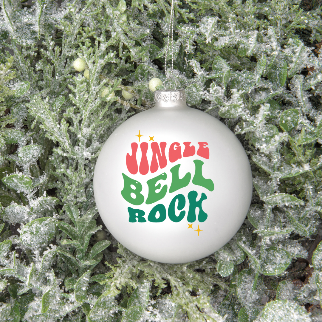 Jingle bell rock UV DTF ornament decal
