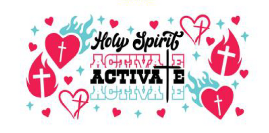 Holy spirit activate uv dtf transfer