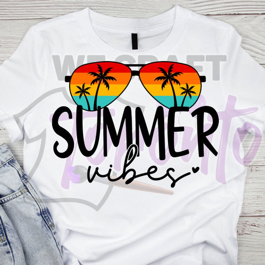 Summer vibes CHILD TRANSFER (IRON ON TRANSFER SHEET ONLY)