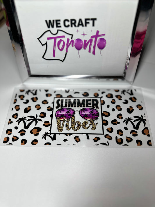 Summer vibes Double sided 16 oz uv dtf transfer