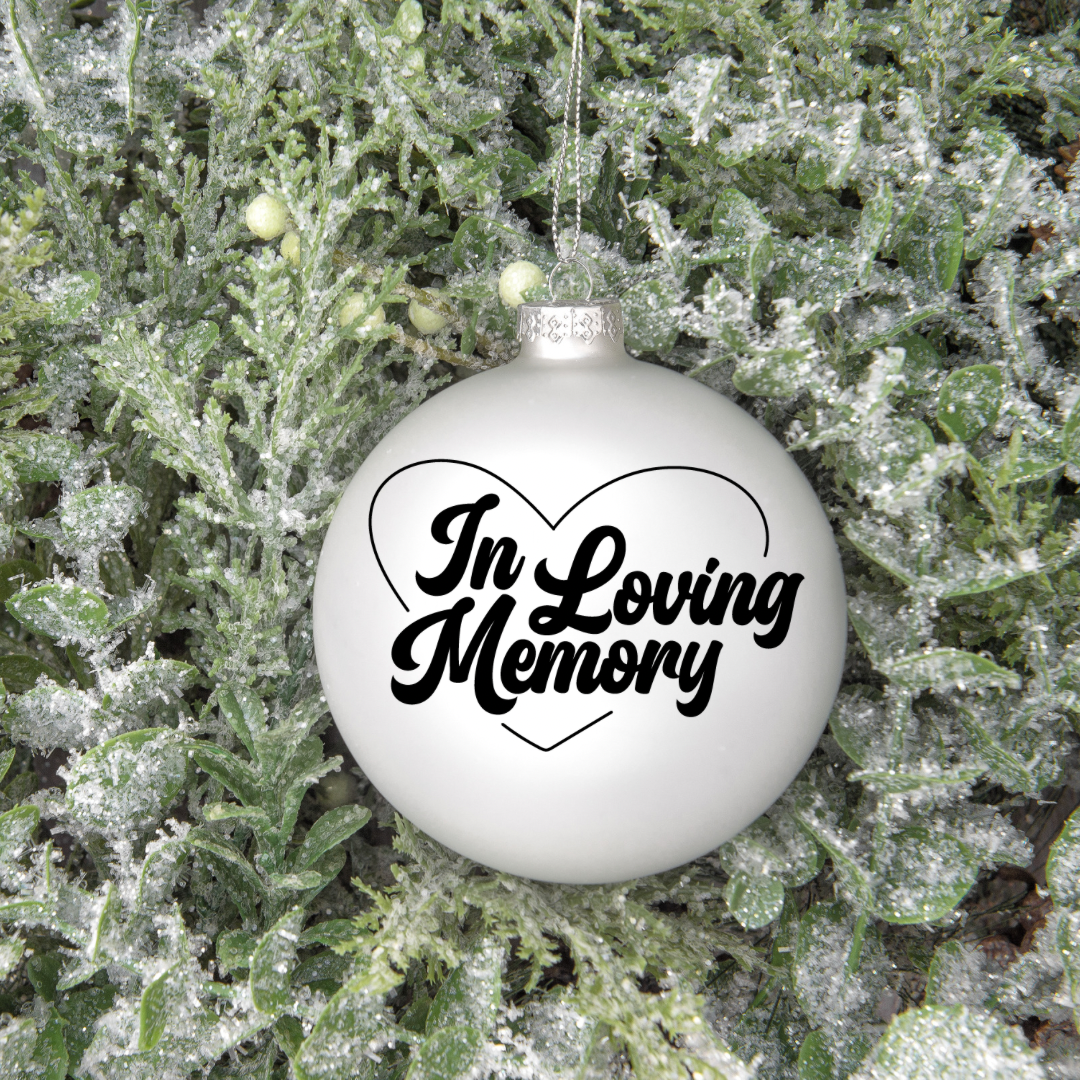 In loving memory UV DTF ornament decal