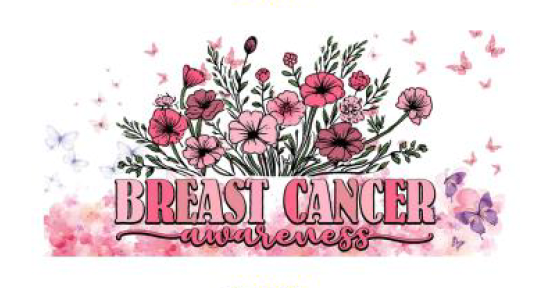 Breast cancer awareness uv dtf transfer