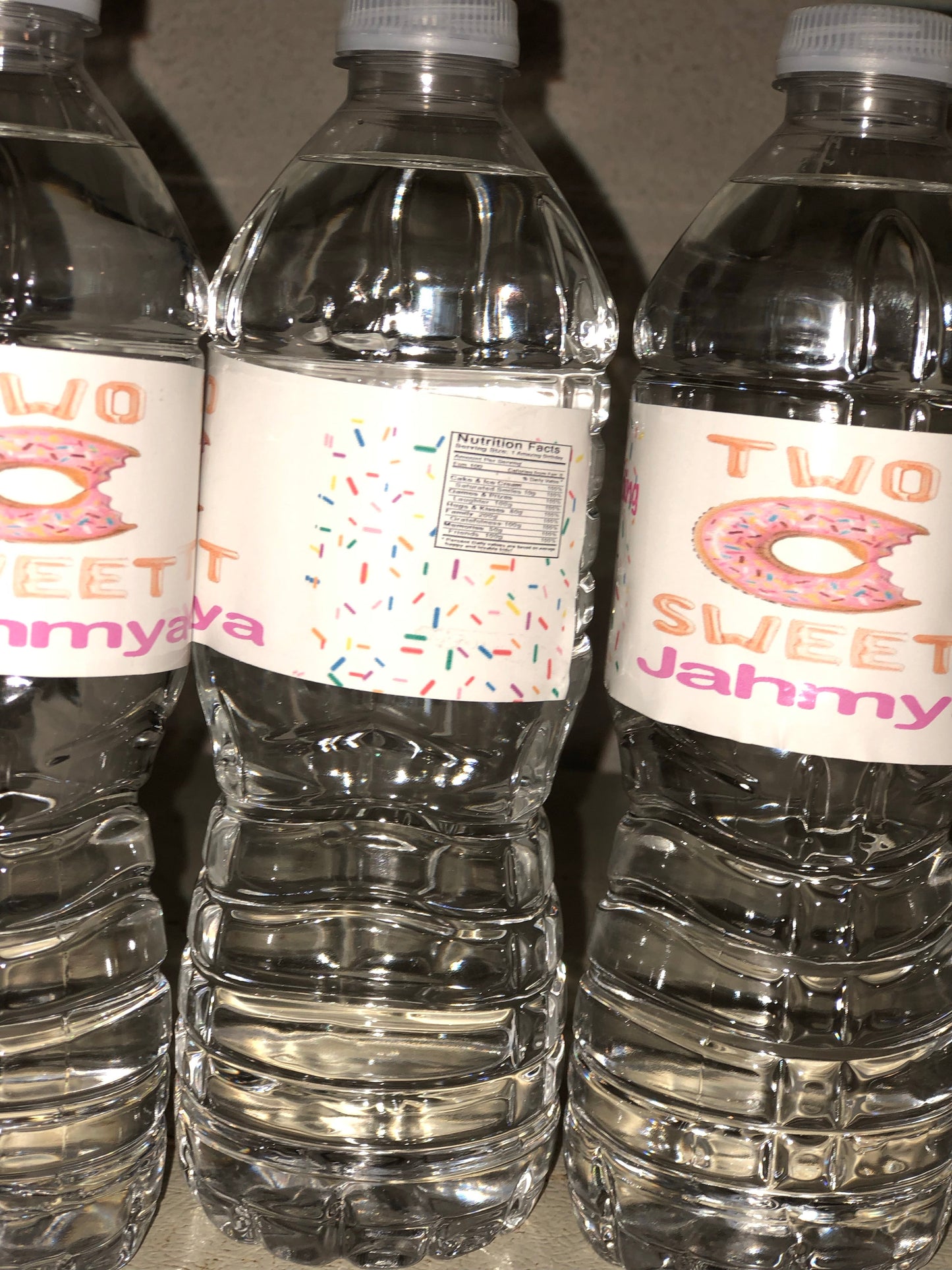 Water bottle labels